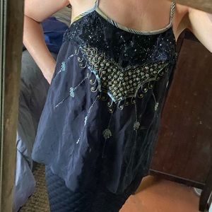 Free People layered racer back tank